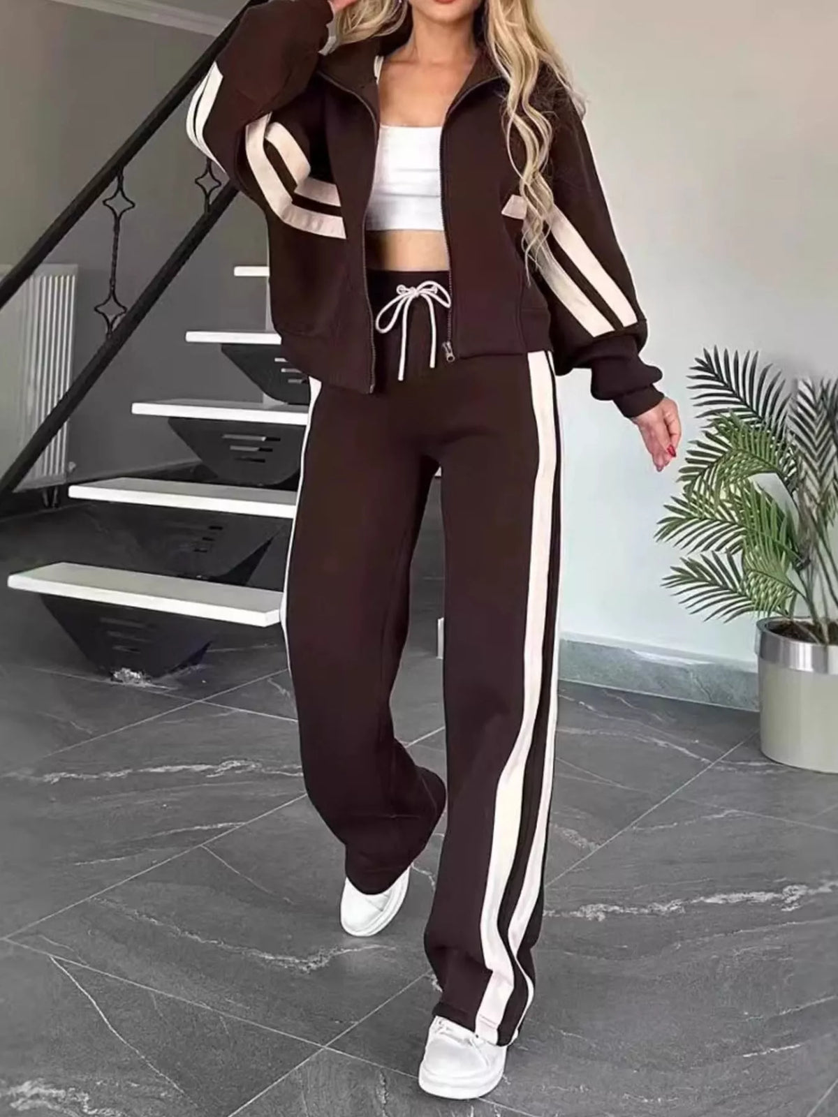 Ensemble Lina zippé grande taille – photo produit 7