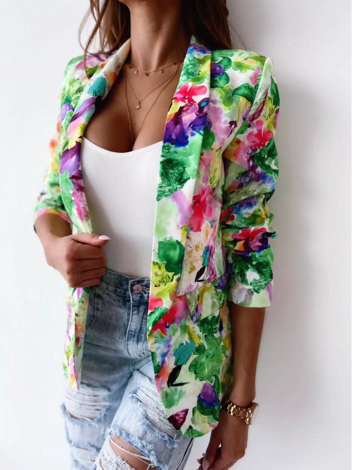 Blazer Yasmina fleuri – photo produit 6