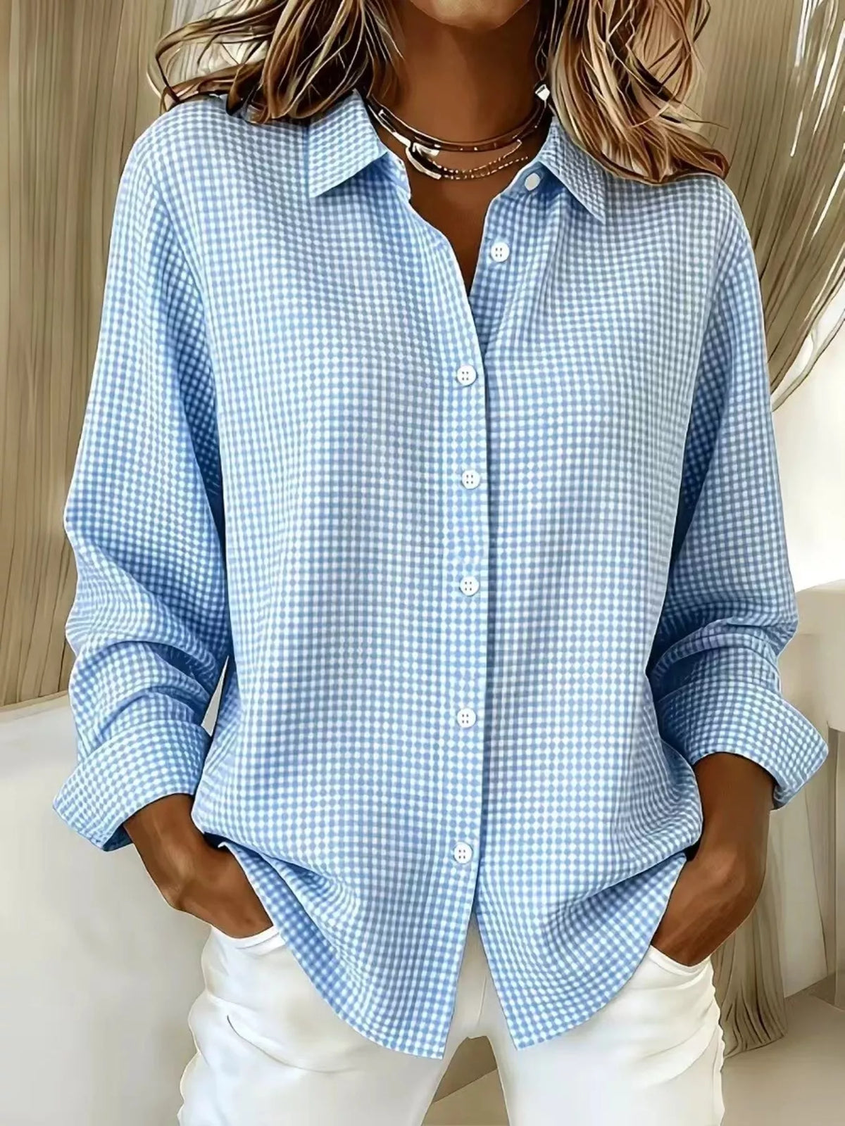 Chemise Clara à carreaux – photo produit 3