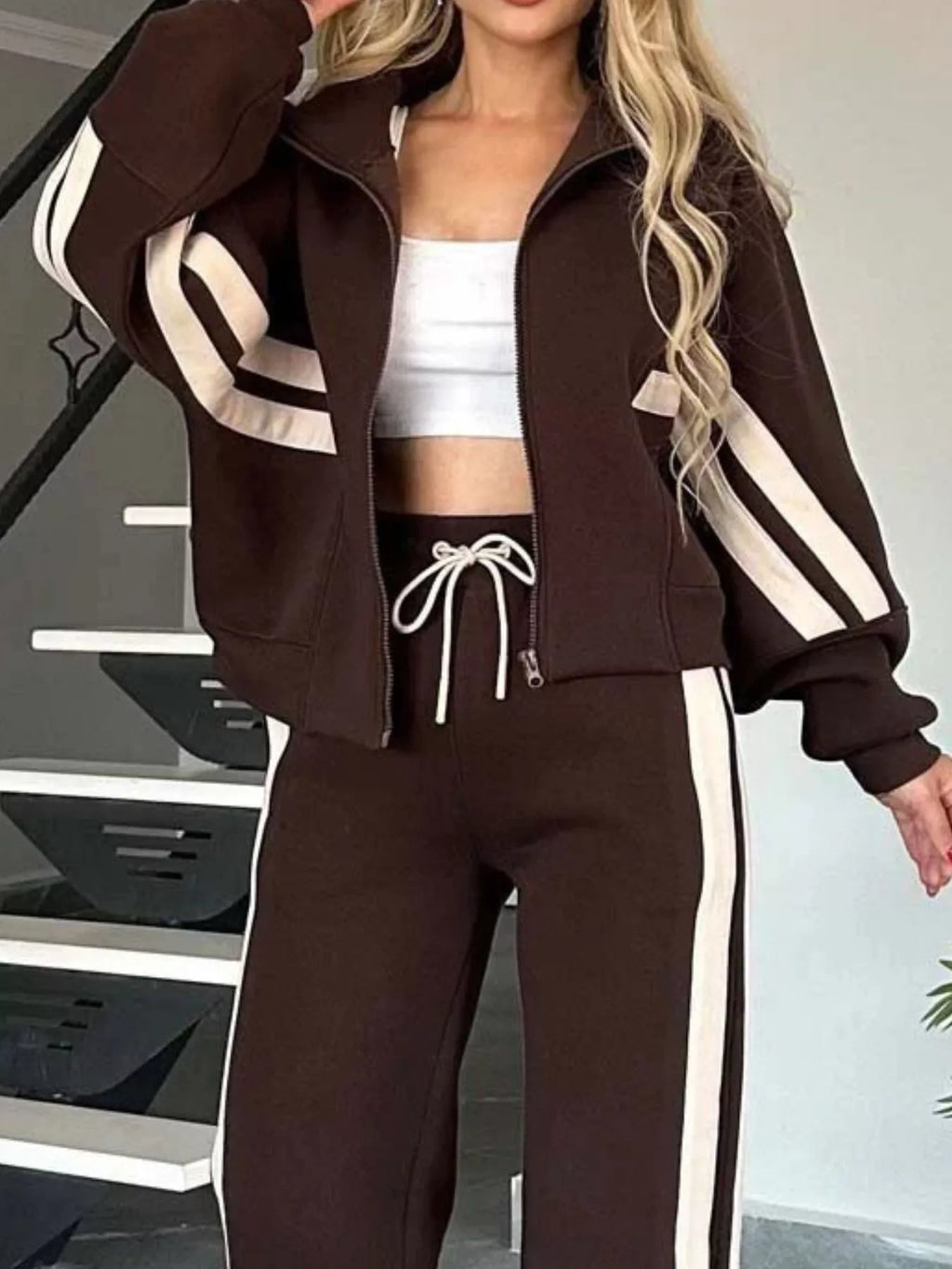 Ensemble Lina zippé grande taille – photo produit 8