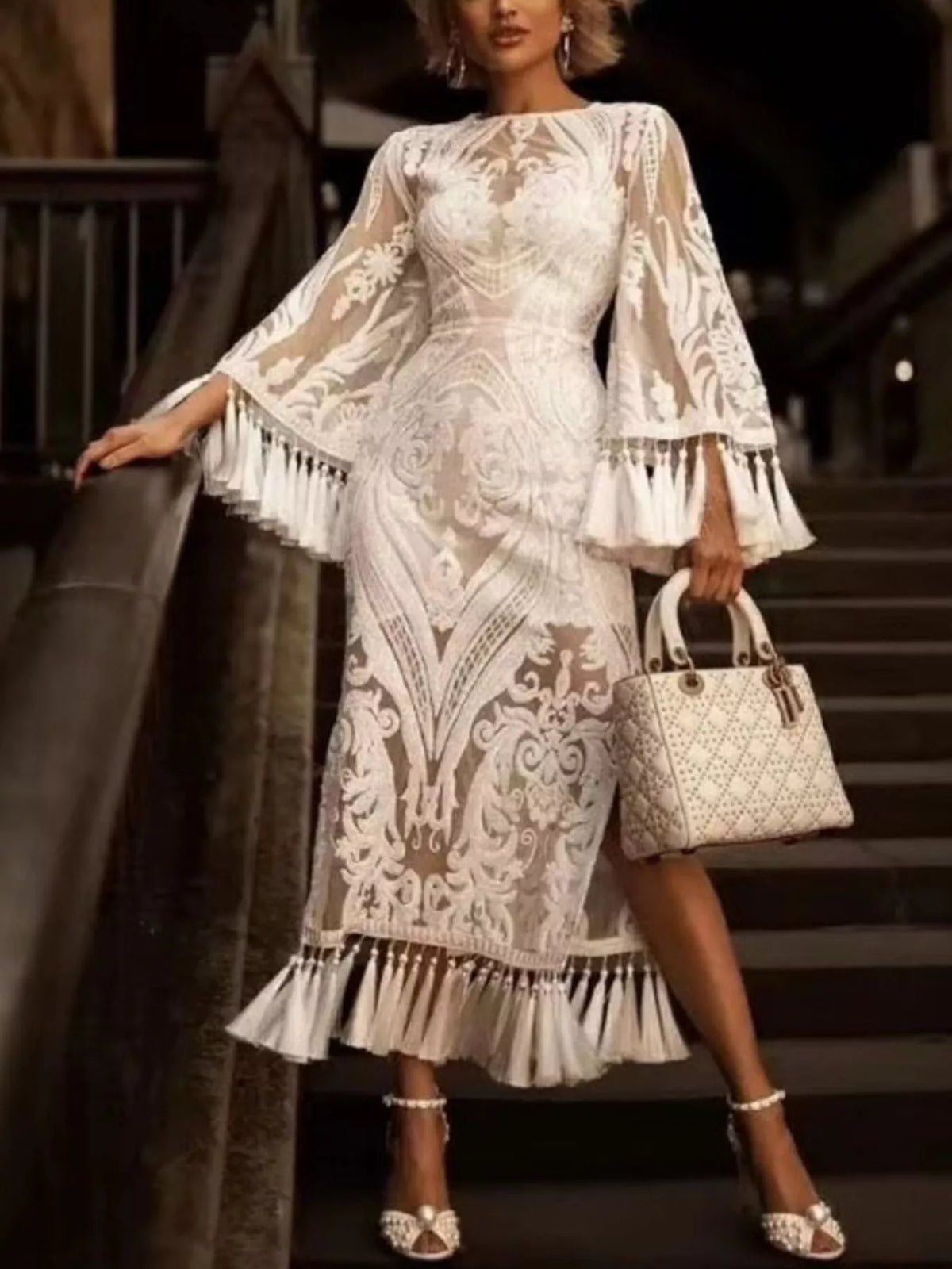 Robe Seraphina en dentelle – photo produit 1