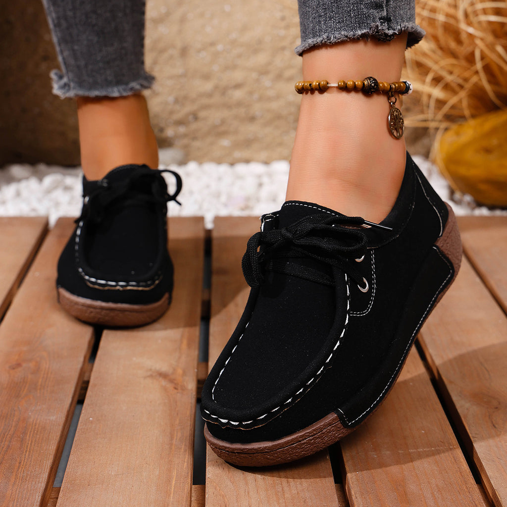 Baskets Aileen en daim – photo produit 3