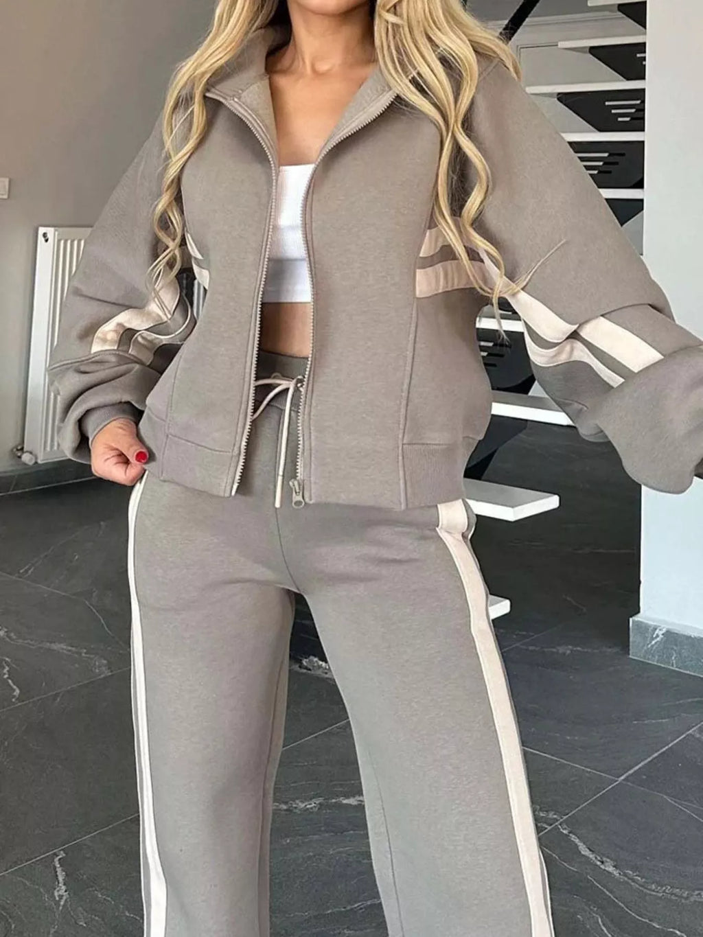 Ensemble Lina zippé grande taille – photo produit 5