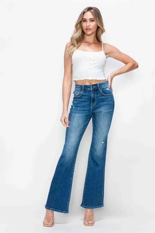 Jean Alessandra bootcut taille haute – photo produit 3