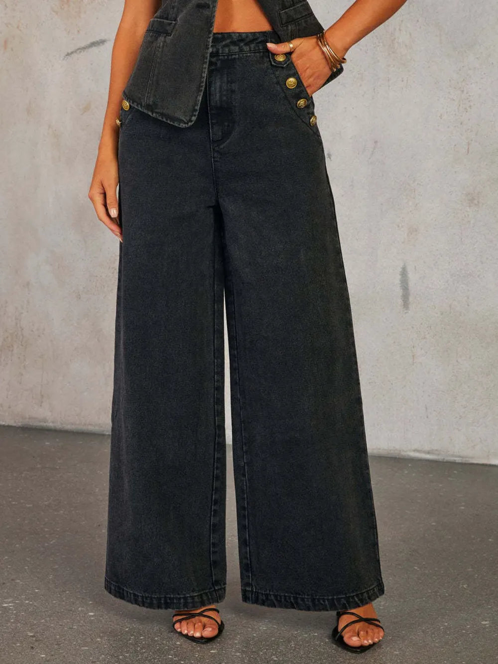 Ensemble Mila gilet et jean – photo produit 8