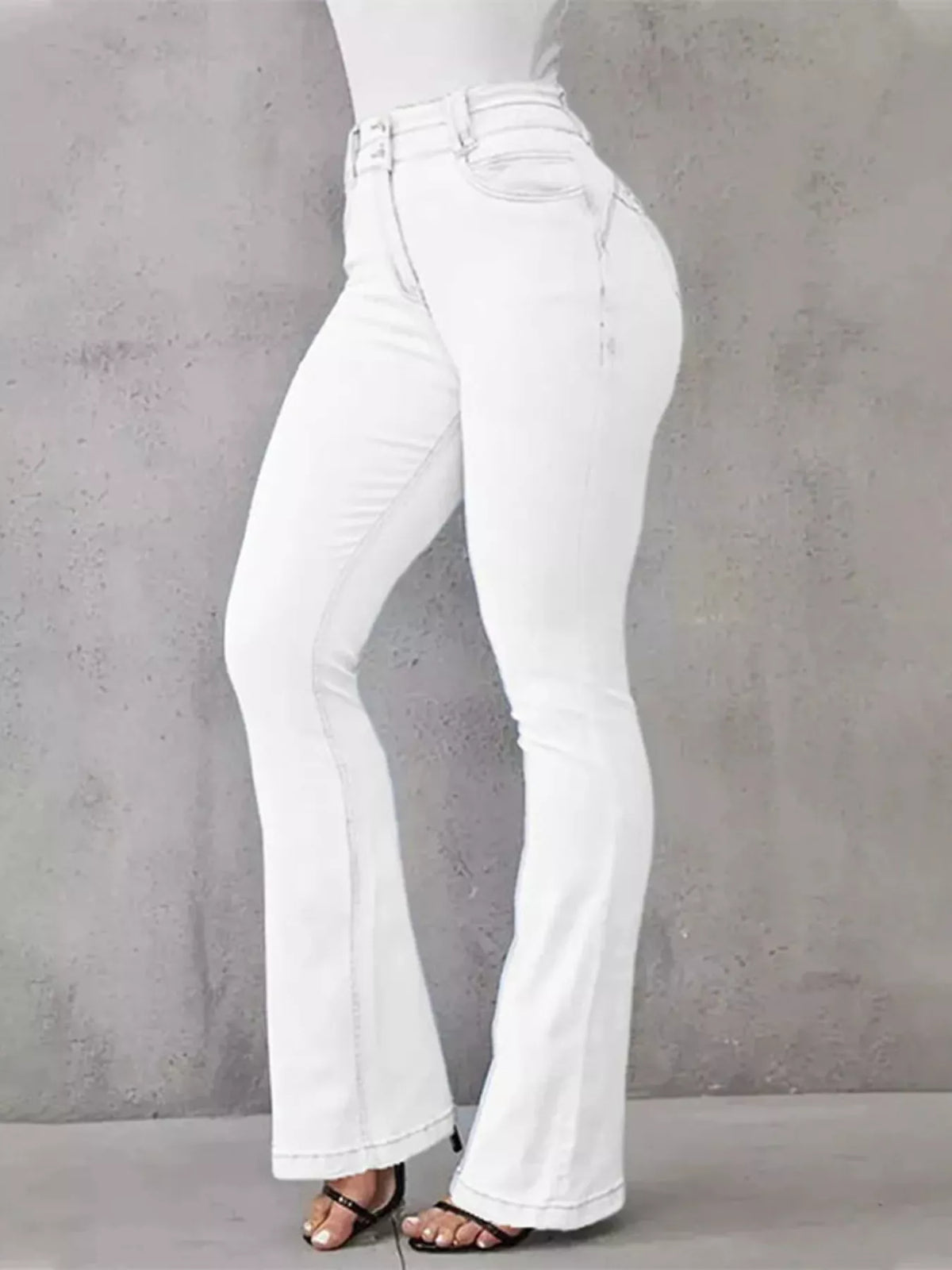 Jean Adélie flare grande taille – photo produit 10