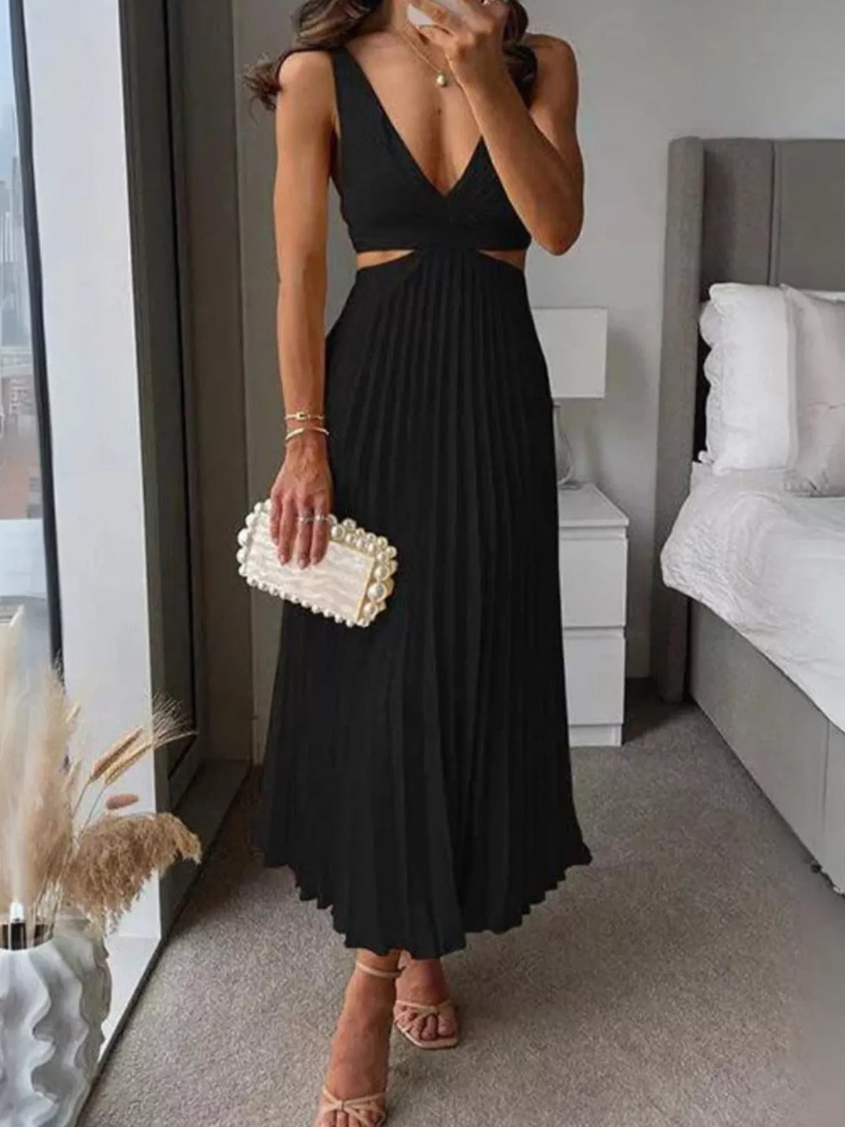 Robe midi Pli plissée – photo produit 4