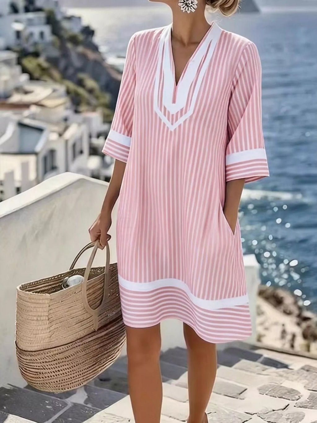 Robe Ondine rayée – photo produit 4
