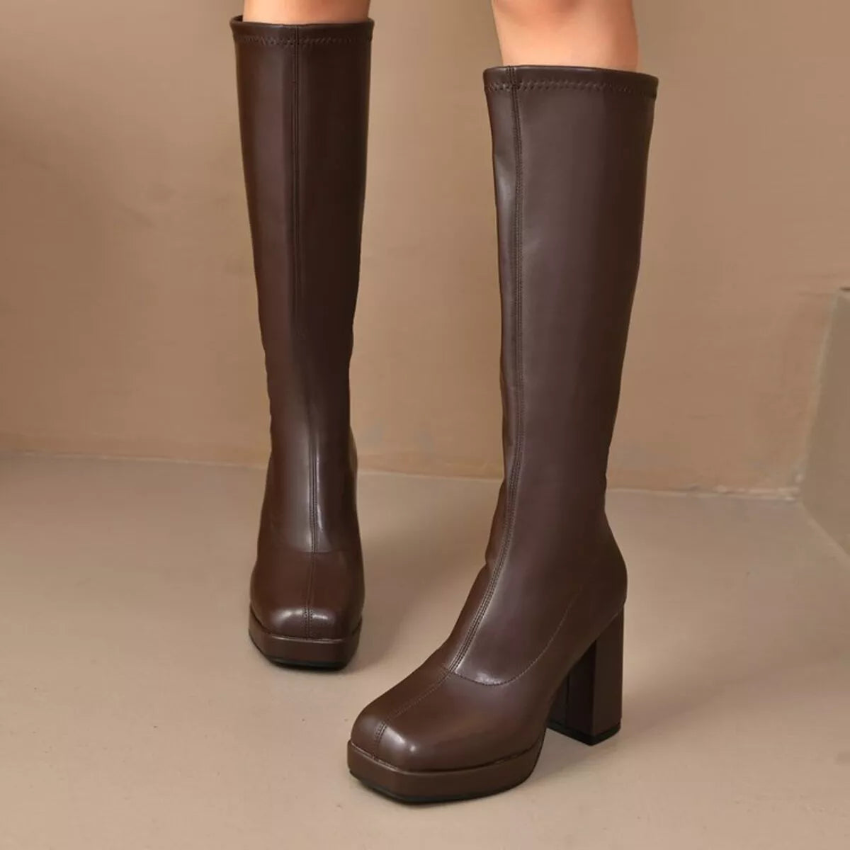 Bottines Pauline à bout carré – photo produit 2