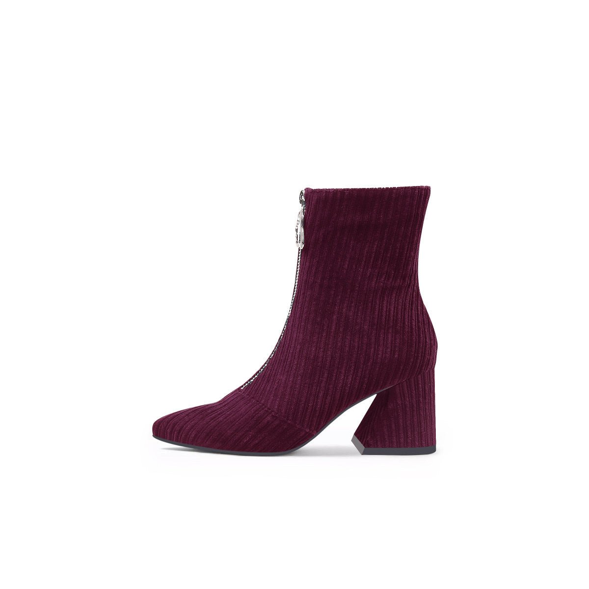 Bottines Virelia en velours côtelé