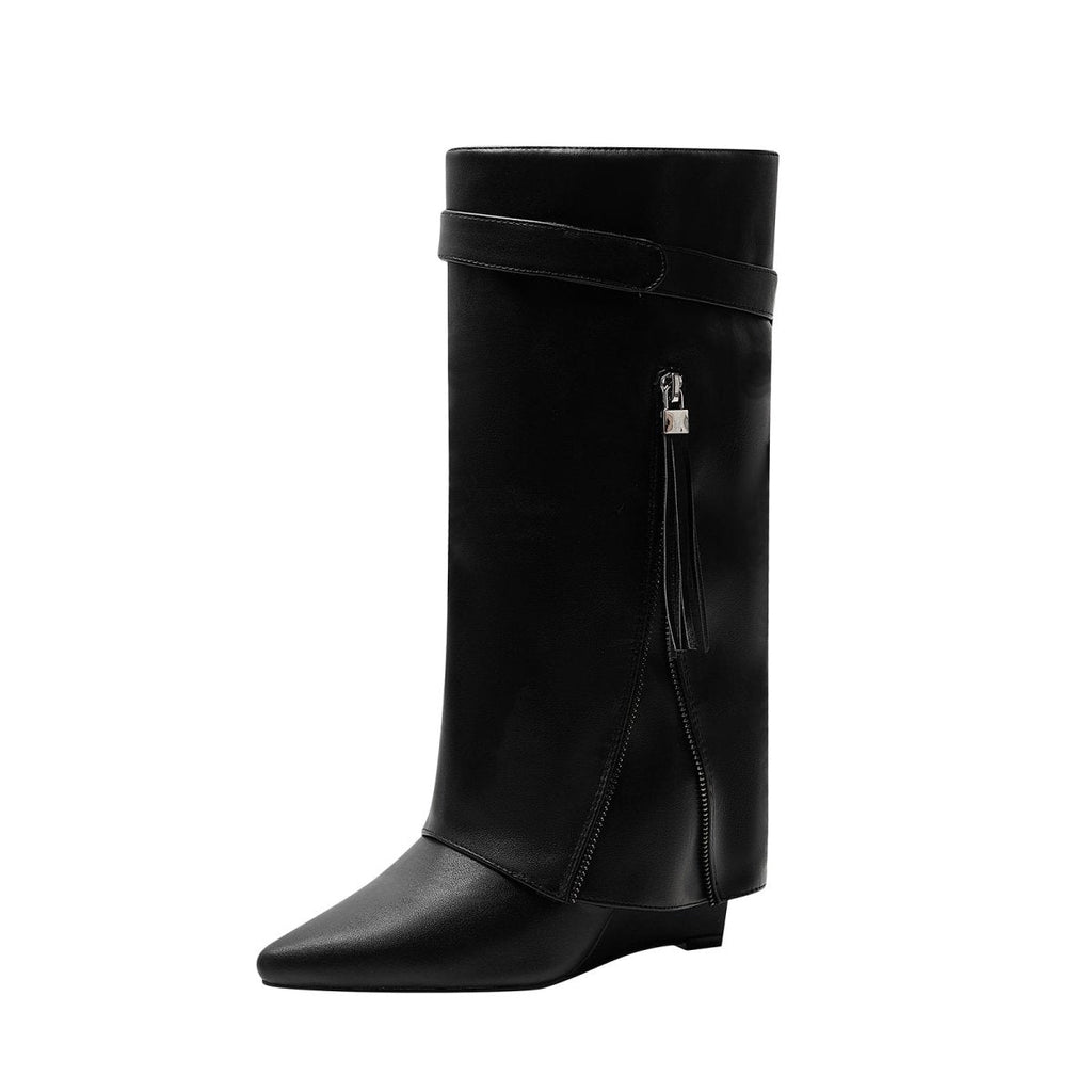 Bottes Sloane hautes en cuir – photo produit 1