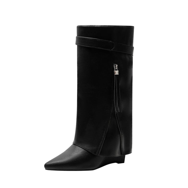 Bottes Sloane hautes en cuir