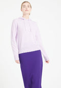 Women's lilac cashmere hoodie - MIA 16