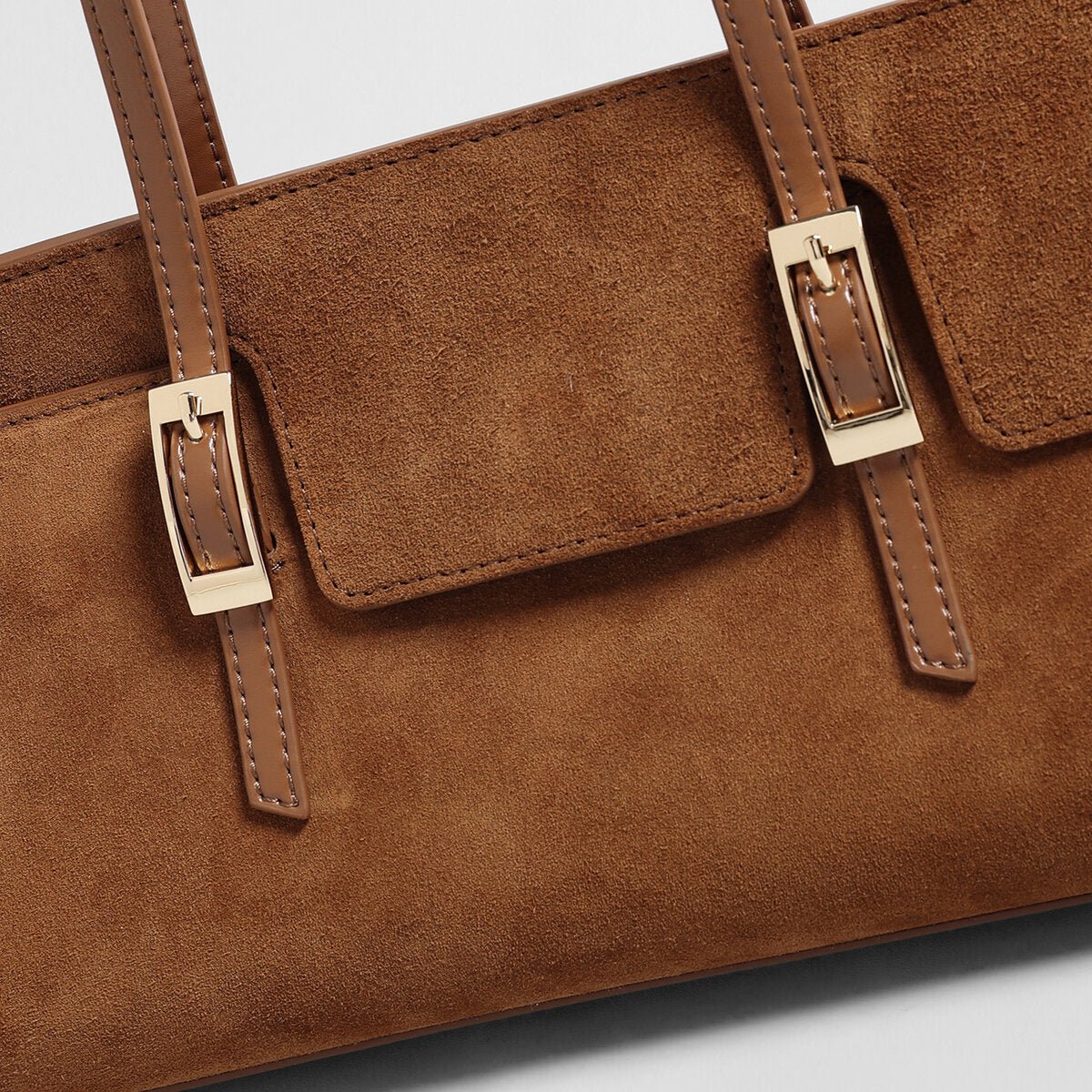 Sac Dalila en daim à poches boucles – photo produit 6